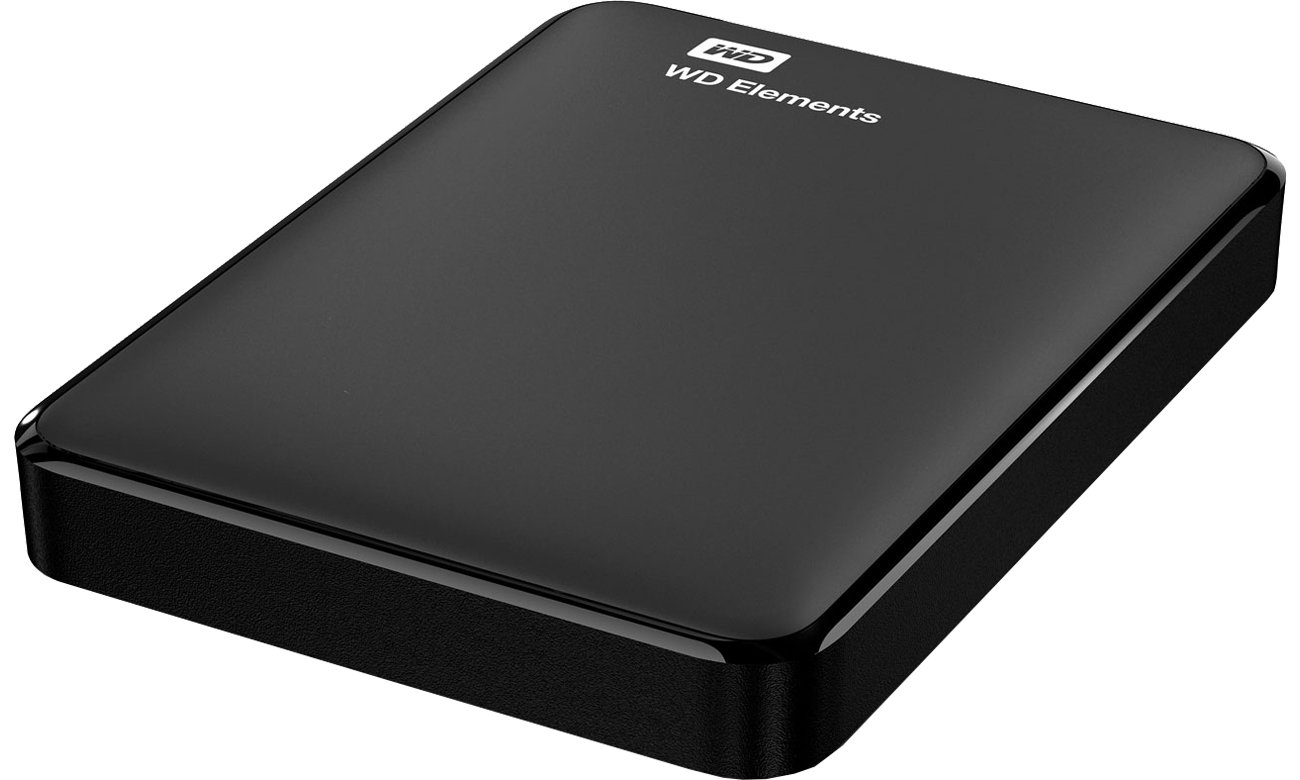 WD Elements Portable 4TB черный, вид сзади