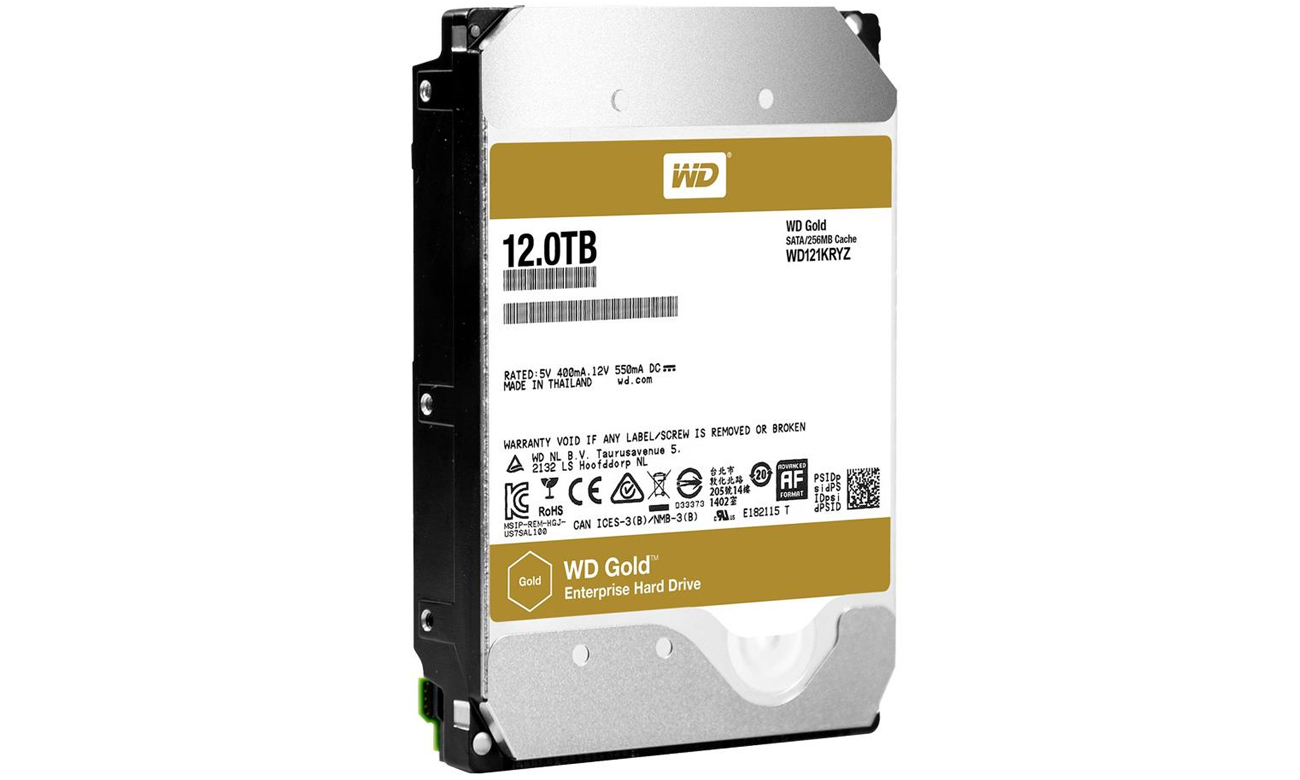 WD 12TB 7200 об/хв 256MB GOLD