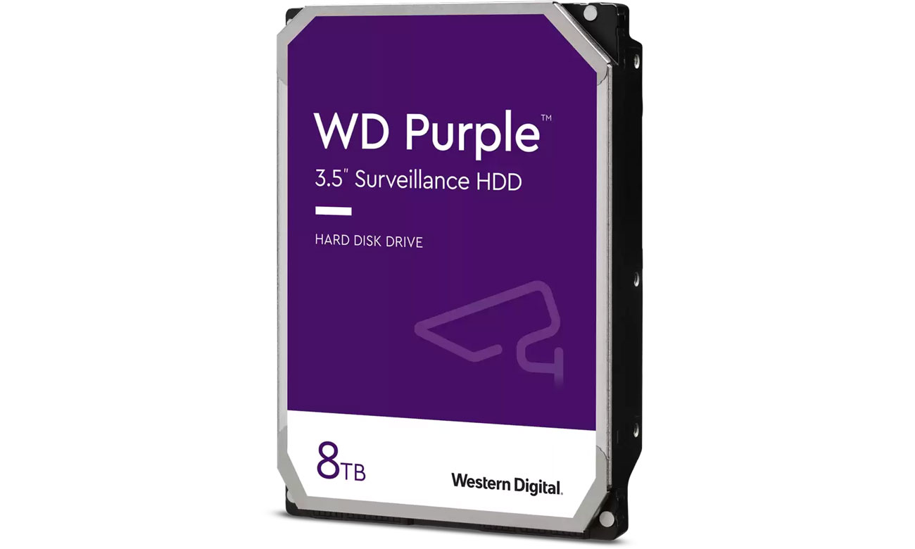 Жорсткий диск WD Purple 8 ТБ – кутовий вид спереду