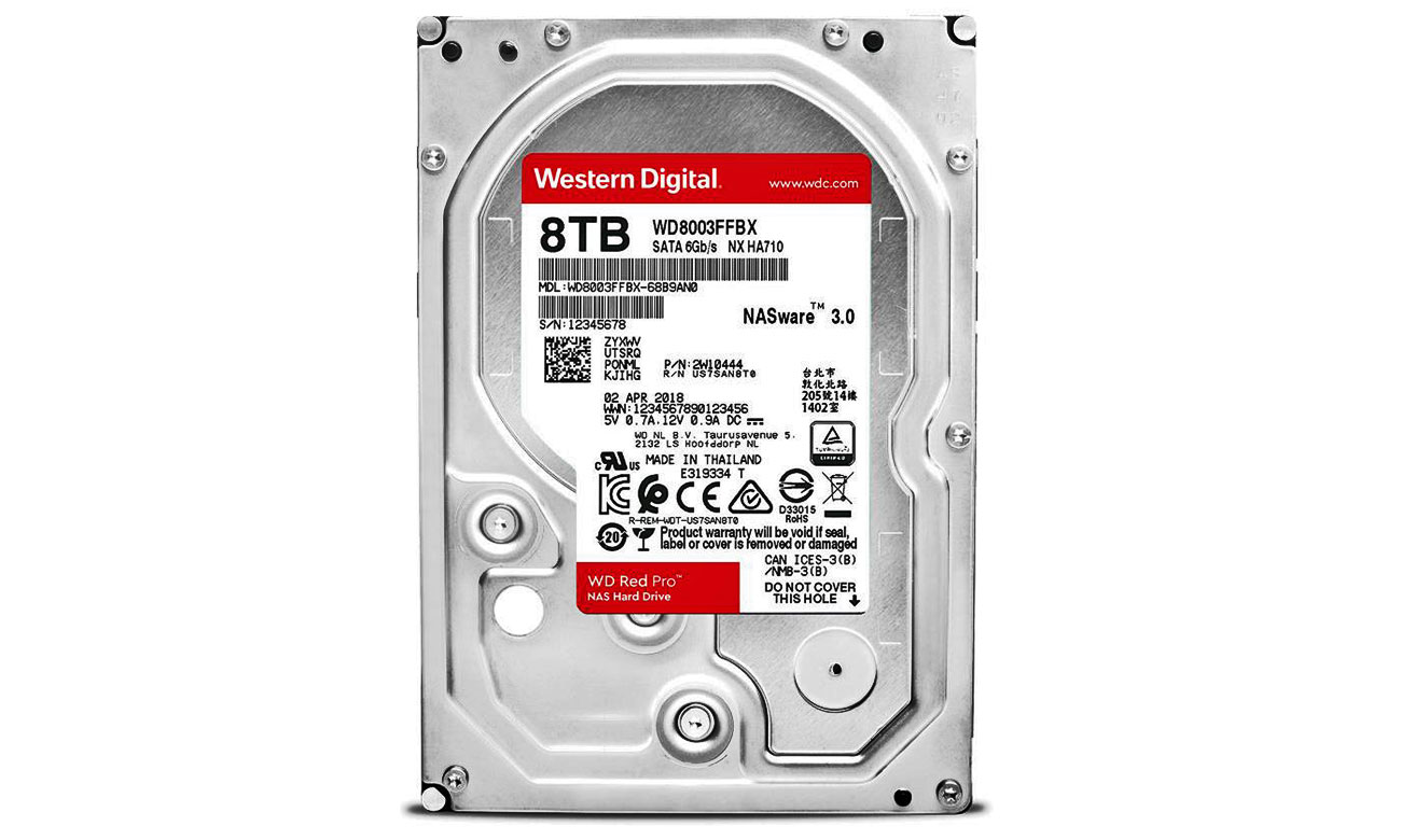 WD 4TB 7200 об / хв 256 МБ RED PRO WD8003FFBX Створено для оптимальної продуктивностi в середовищах NAS