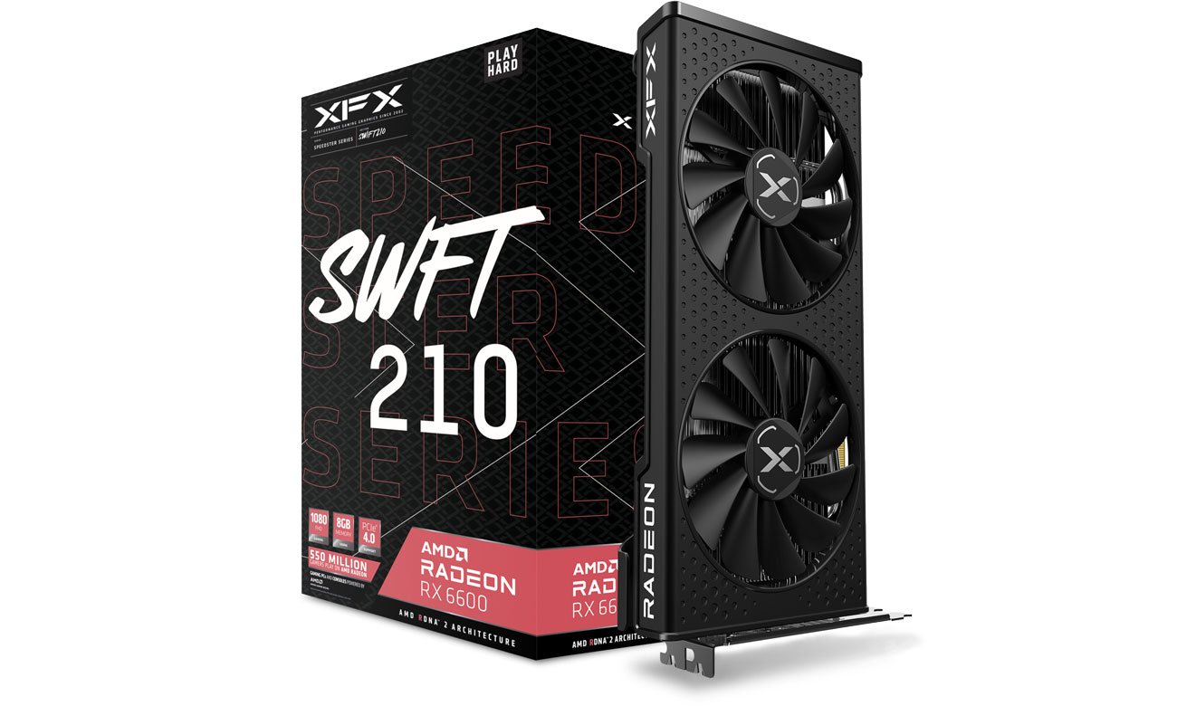 XFX Radeon RX 6600 Gaming SPEEDSTER SWFT 8 ГБ GDDR6 RX-66XL8LFDQ