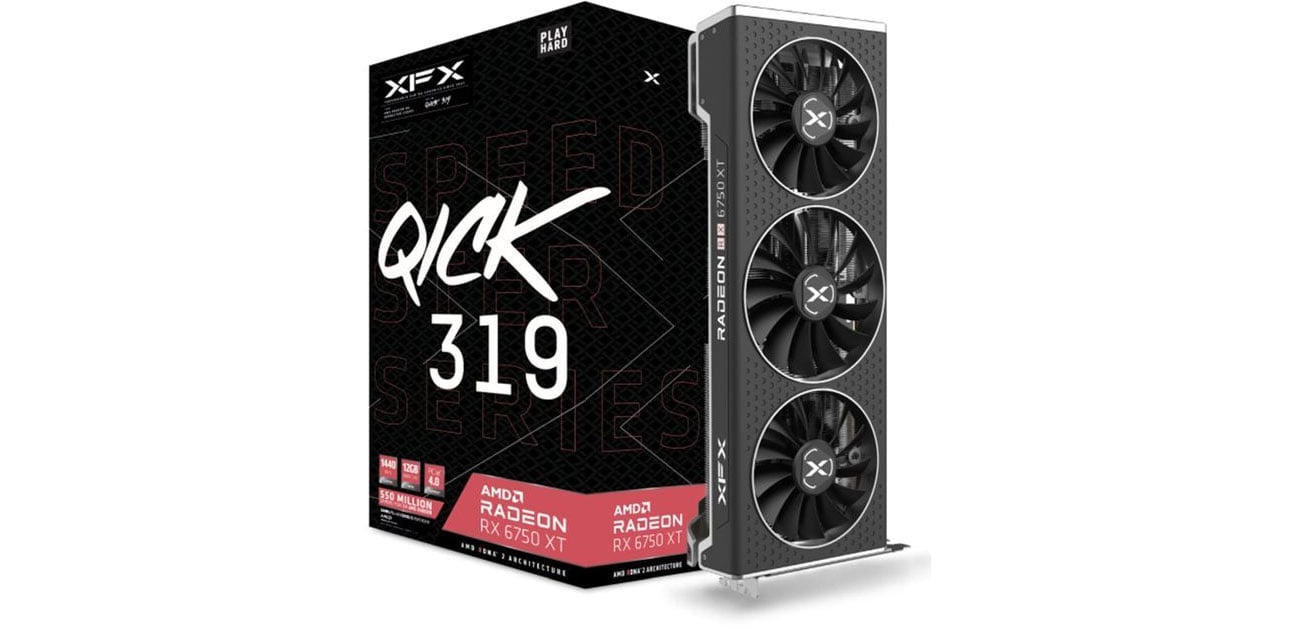 XFX Radeon RX 6750 XT Core SPEEDSTER QICK 319 12 ГБ GDDR6