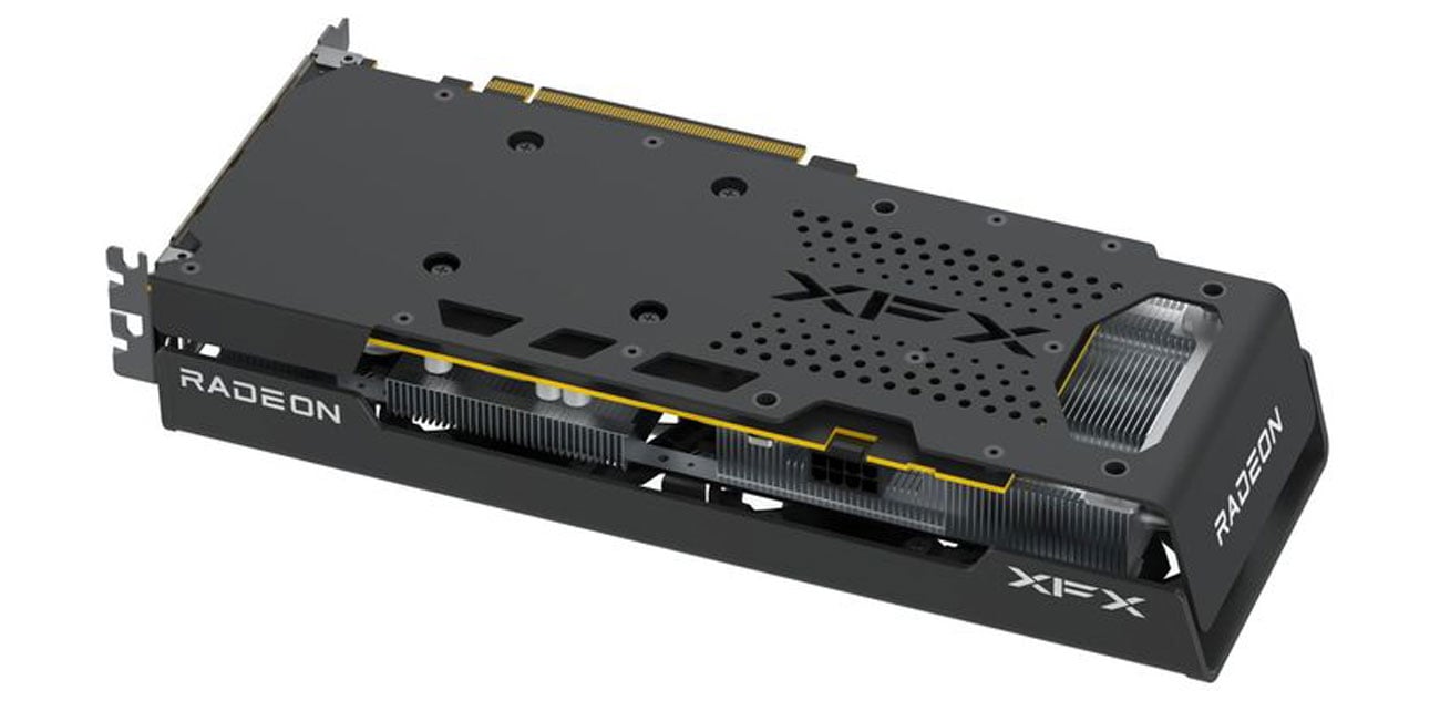 Задняя панель XFX Radeon RX 7600 Black Edition 8 ГБ GDDR6