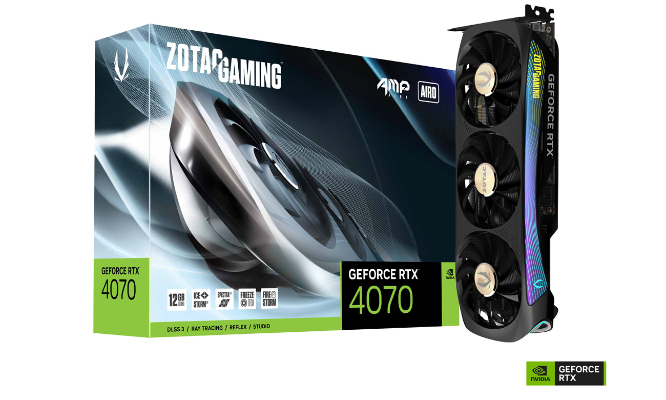 Zotac GeForce RTX 4070 GAMING AMP AIRO 12GB GDDR6X