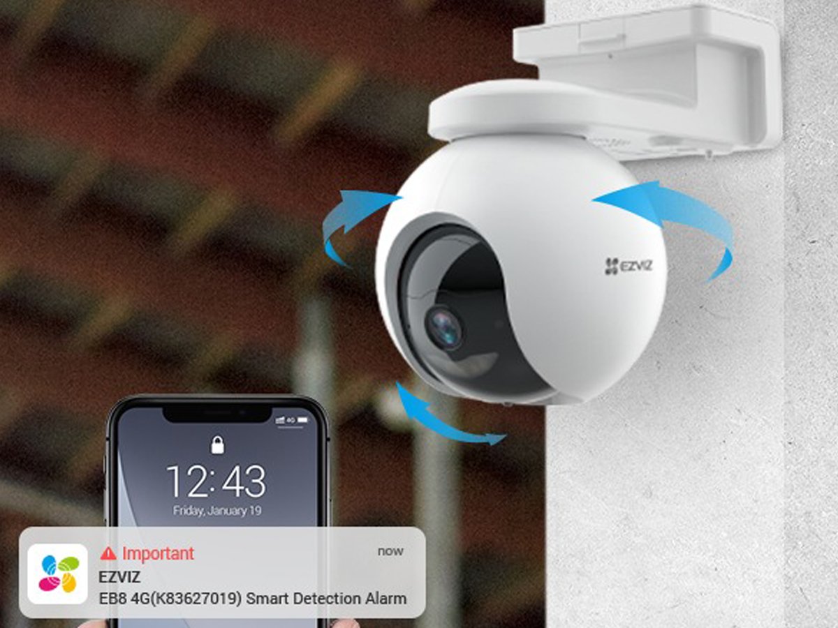 EZVIZ CS-EB8 Smart Outdoor 4G Camera - Smart Notifications